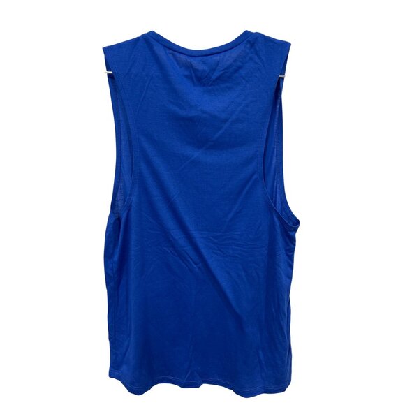 Bella+Canvas Miss America Sleeveless Muscle Tee Size Medium Blue Polyester Blend - Picture 2 of 6